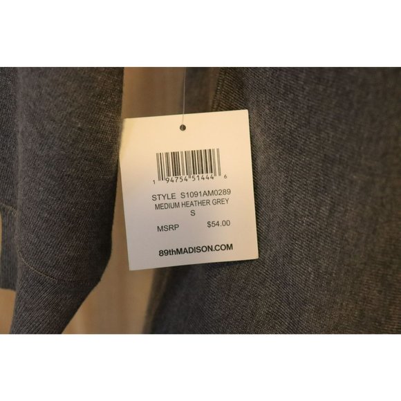 89th + Madison (Style S1091AM0289 Medium Heather Grey) with Rhinestone accent Si - Picture 5 of 5